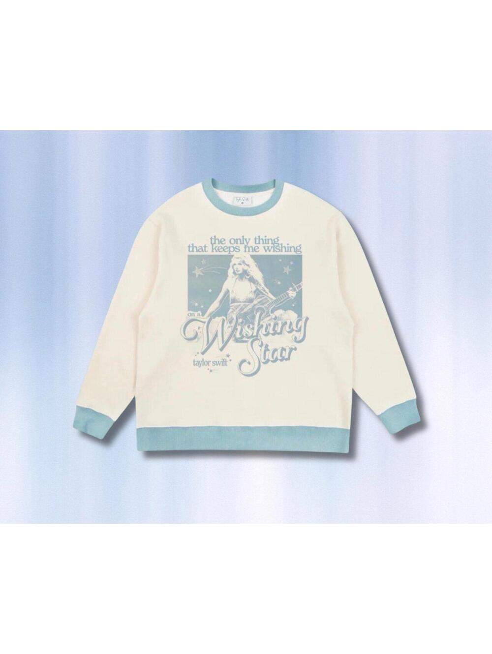 Taylor Swift On a Wishing Star Crewneck Sweatshirt Small